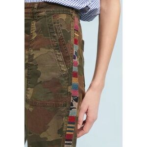 ANTHROPOLOGIE Striped Wanderer Utility Camo Pant | 26